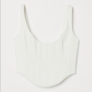 Brock x H&M Cotton Corset Top